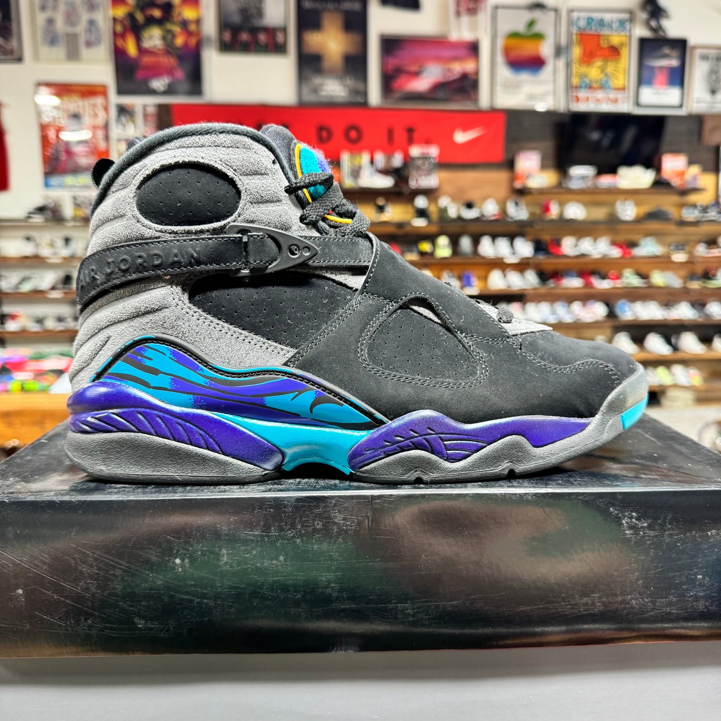 Jordan 8 'Aqua (2025)' Size 9.5
