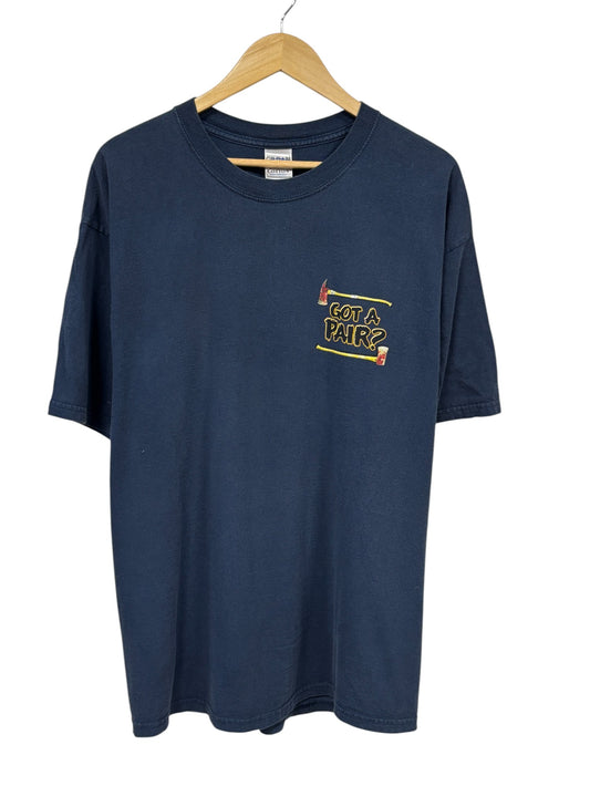 Vintage Y2K Fight Like You Got a Pair Graphic Tee Size XL