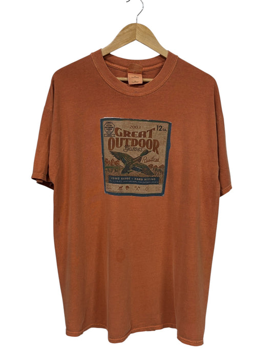 Vintage 2003 ESPN Great Outdoor Games Hunting Graphic Tee Size XL