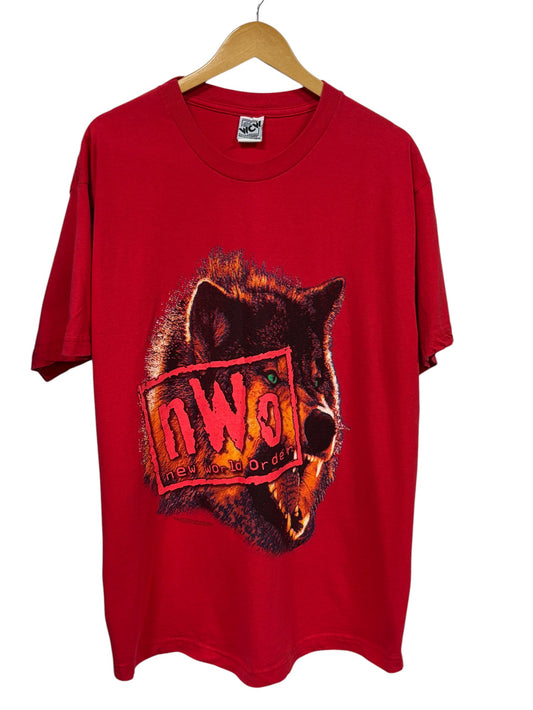 Vintage 90's WCW New World Order NWO Wrestling Graphic Tee Size XL