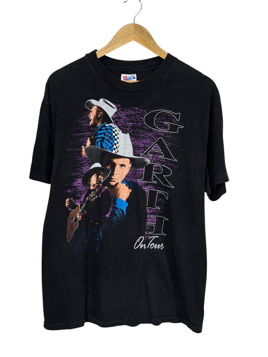 Vintage 90's Garth Brooks On Tour Country Music Tour Tee Size Large