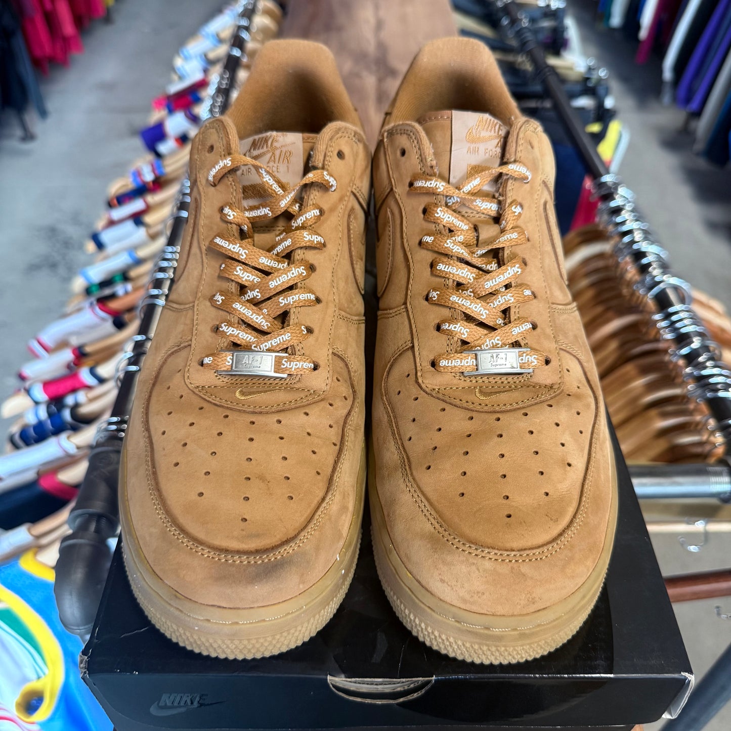 Nike AF1 Low 'Supreme Wheat' Size 13
