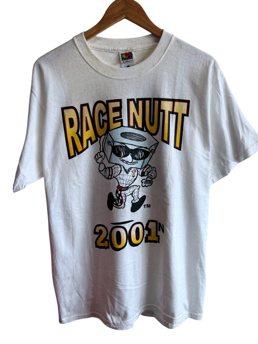 Vintage 2001 Race Nutt Racing Graphic Tee Size Large
