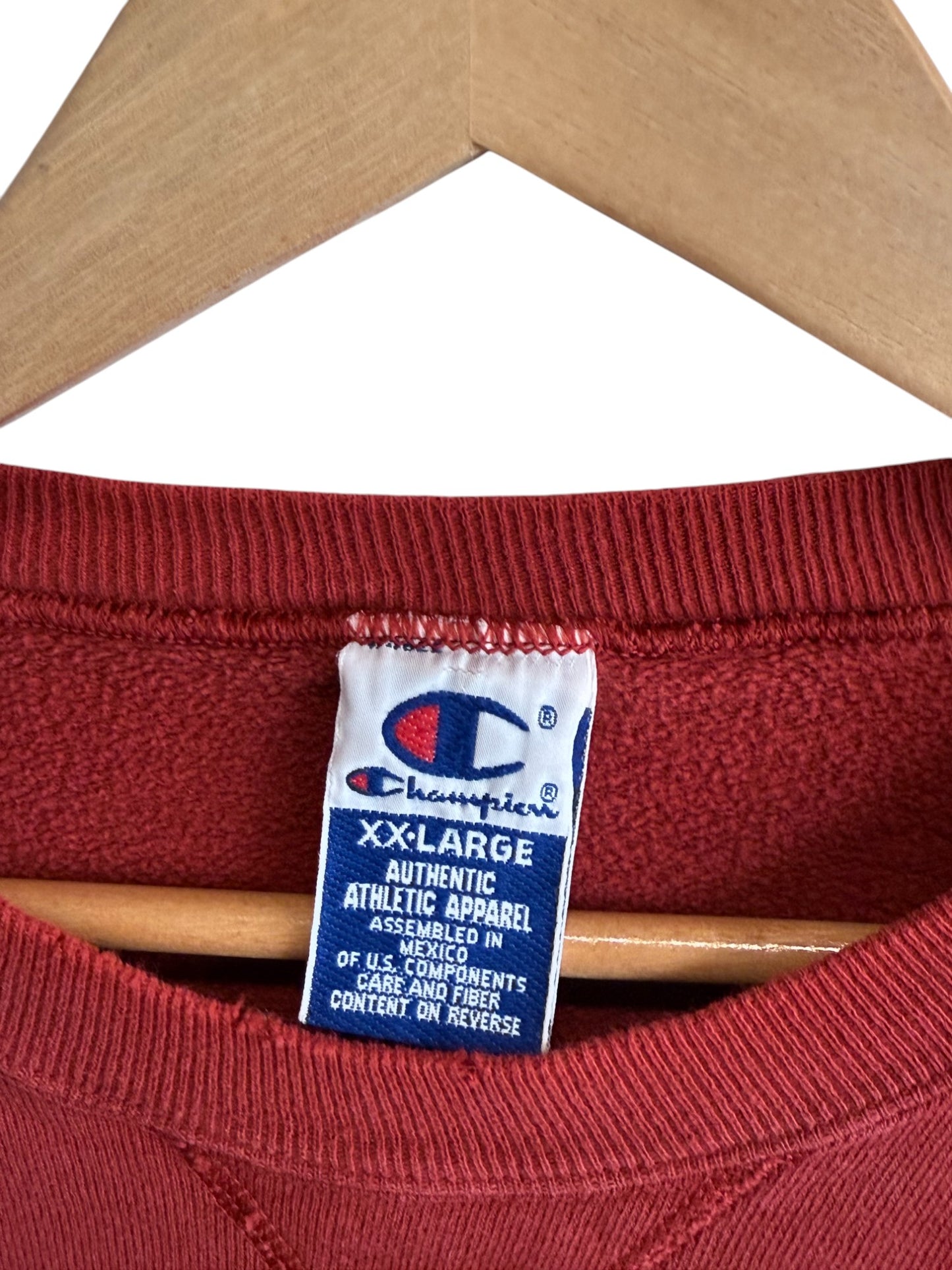 Vintage 90's Champion Classic Script Logo Crewneck Sweater Size XXL