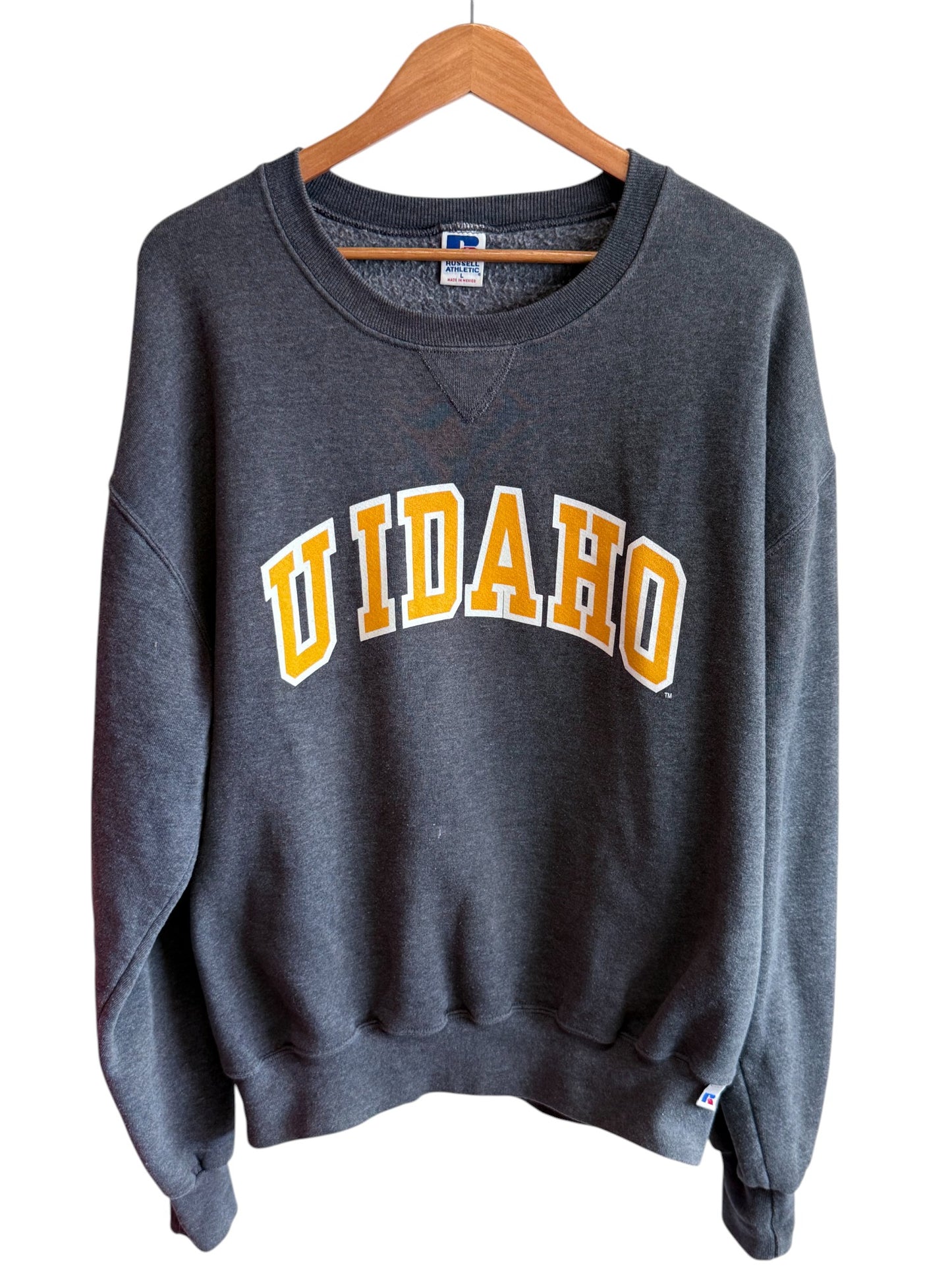 Vintage 90's Russell Athletic U Idaho College Crewneck Sweater Size Large