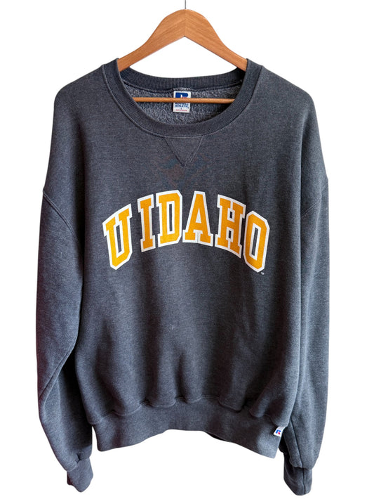 Vintage 90's Russell Athletic U Idaho College Crewneck Sweater Size Large