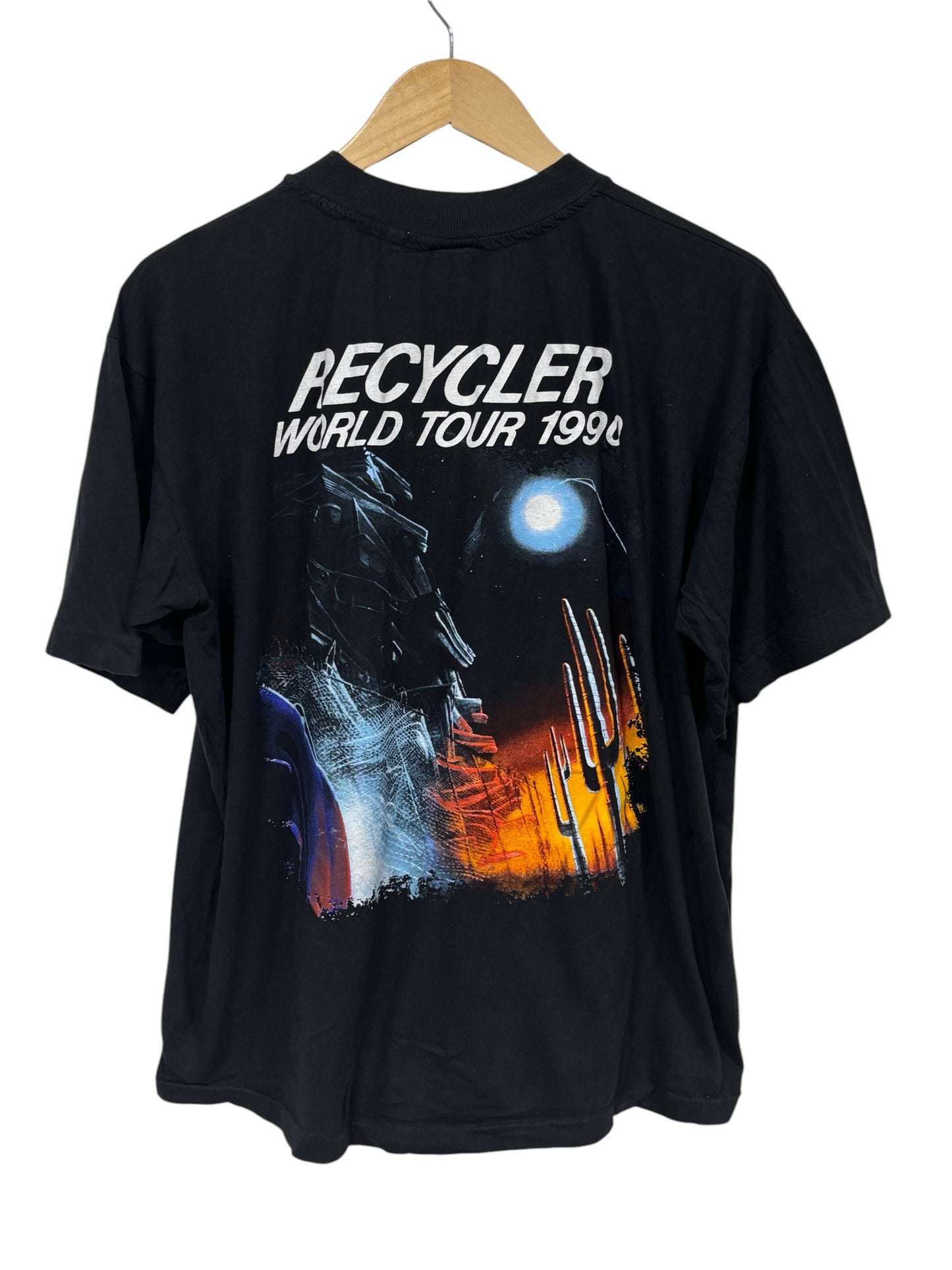 Vintage 1990 ZZ Top Recycler Tour Concert Band Tee Size Large