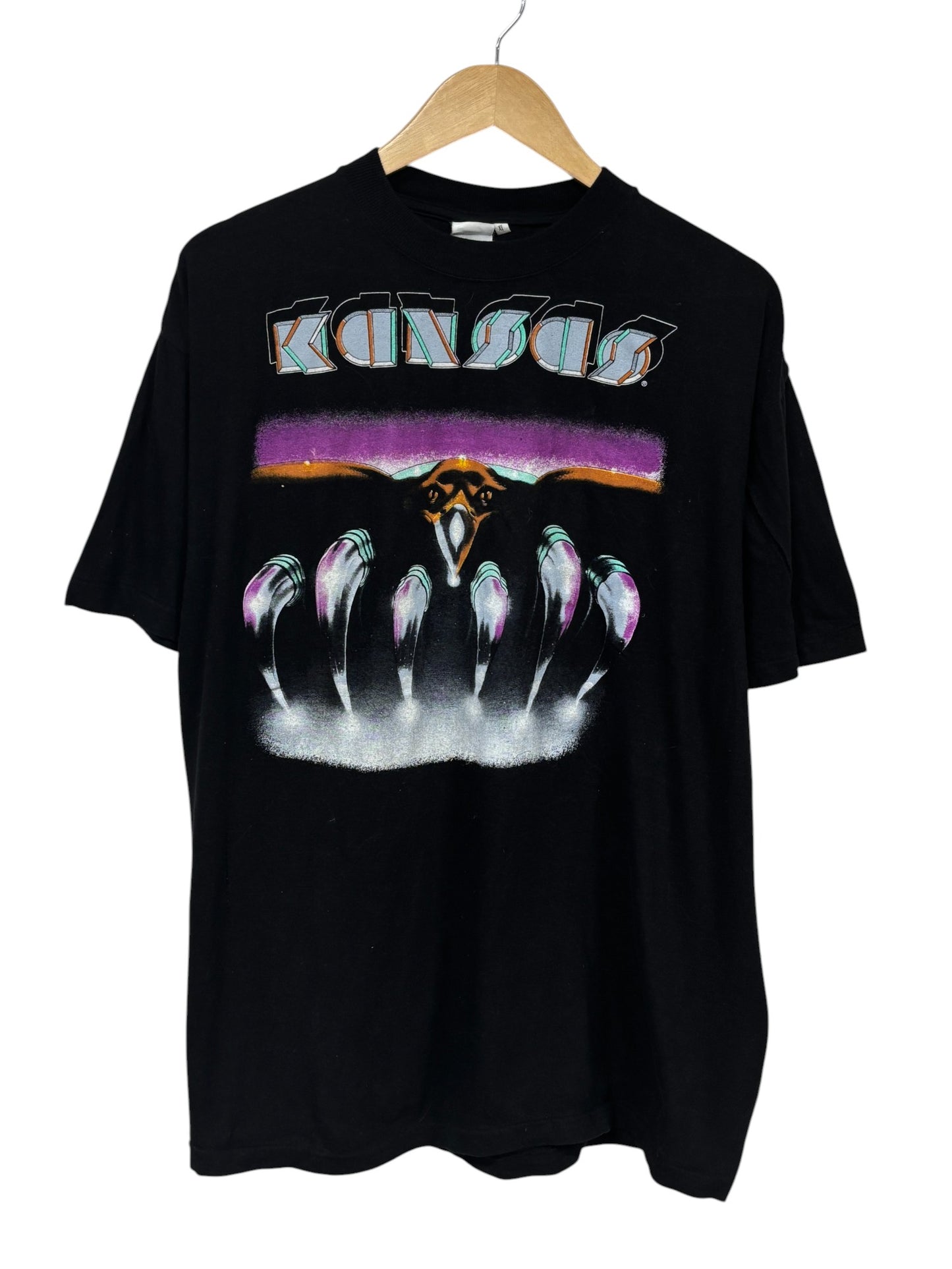 Vintage 1992 Kansas US Tour Concert Band Tee Size XL