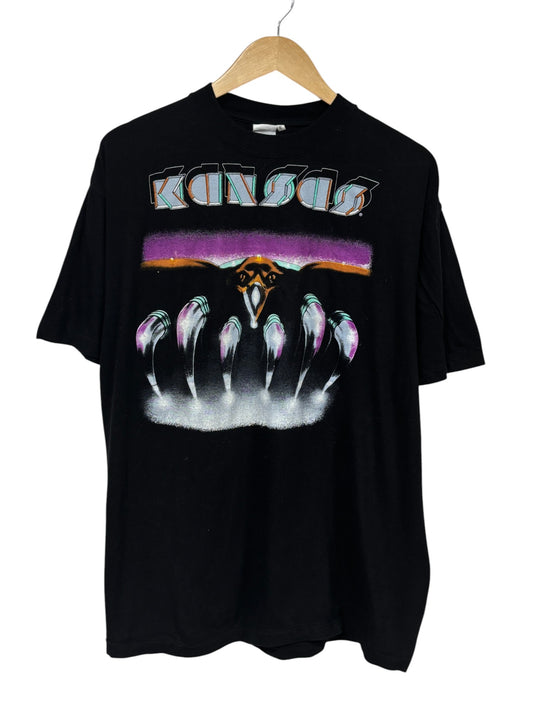 Vintage 1992 Kansas US Tour Concert Band Tee Size XL