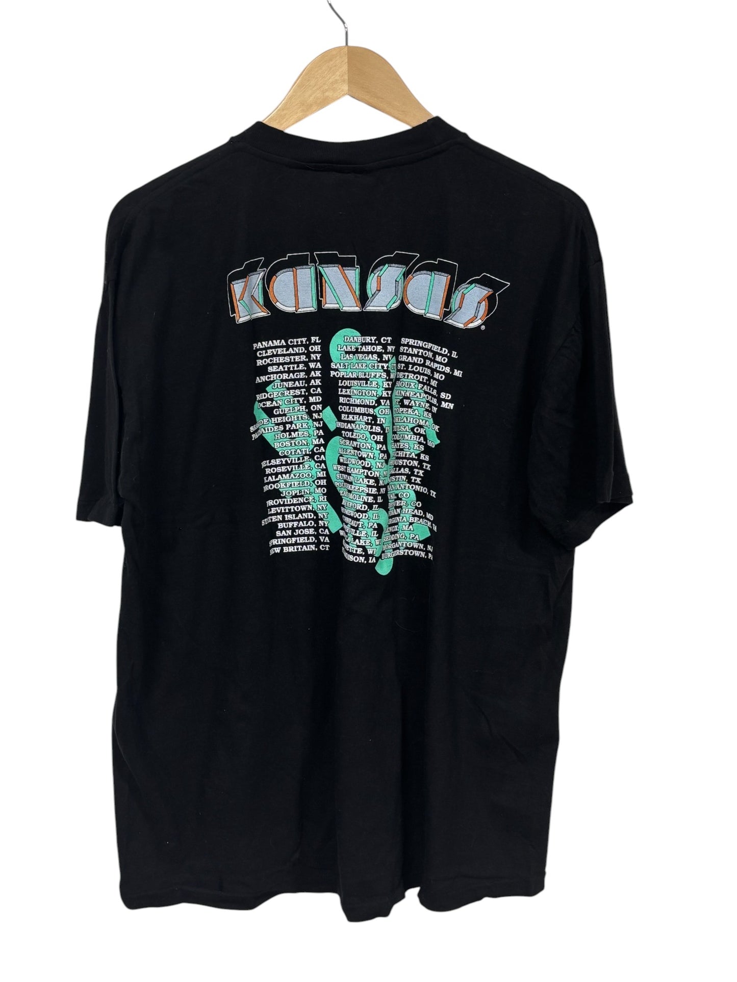 Vintage 1992 Kansas US Tour Concert Band Tee Size XL
