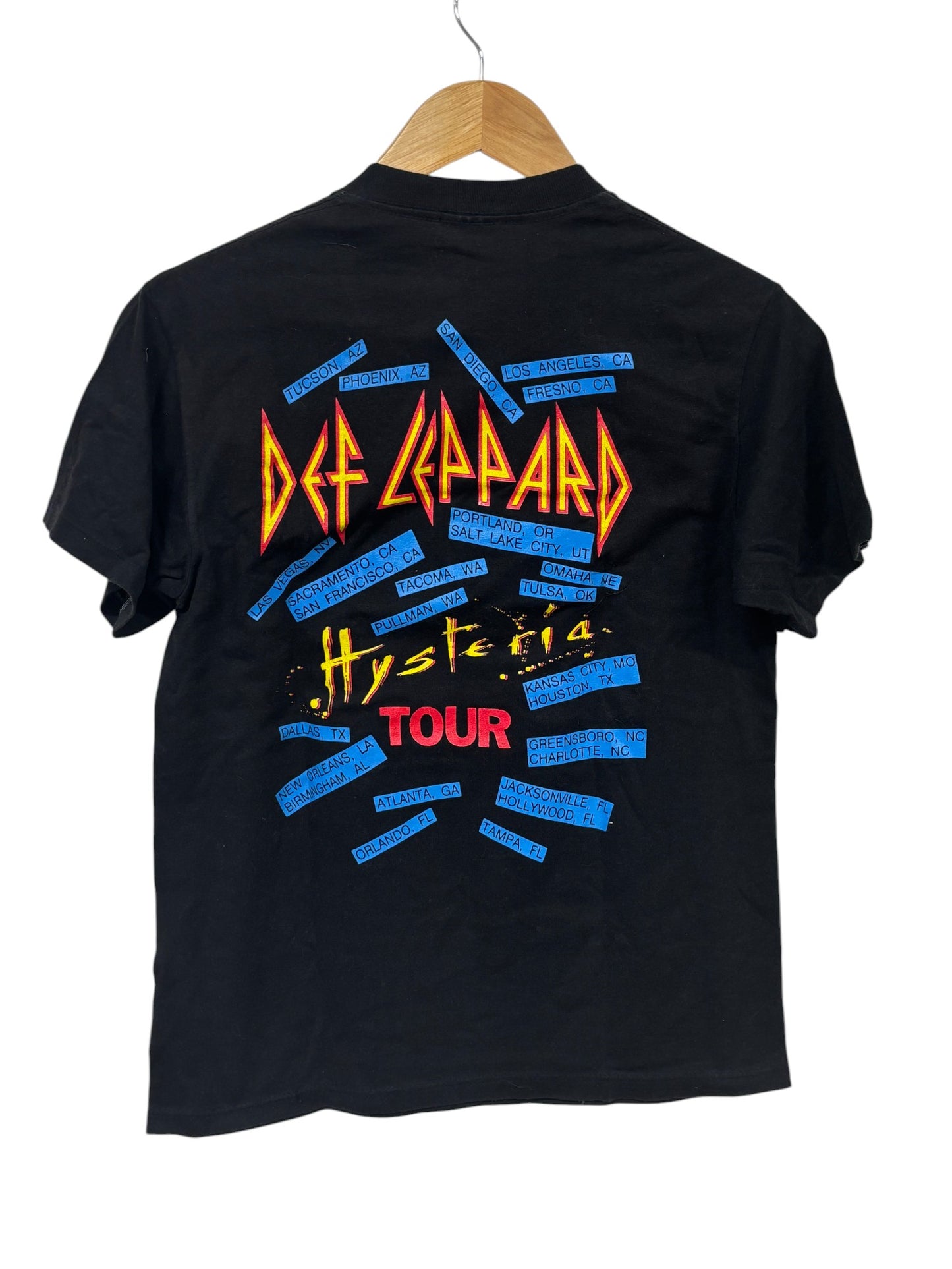 Vintage 1987 Def Leppard Hysteria Concert Tour Band Tee Size Medium