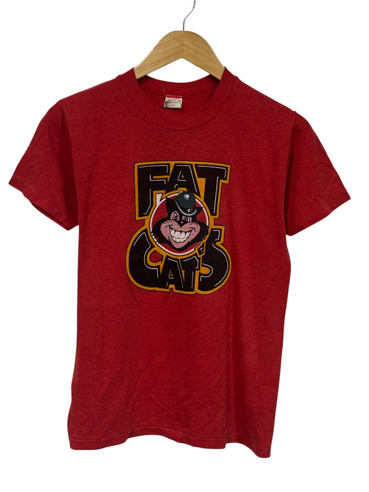 Vintage 80's Fat Cats Restaurant and Club Oklahoma Bar Tee Size Medium