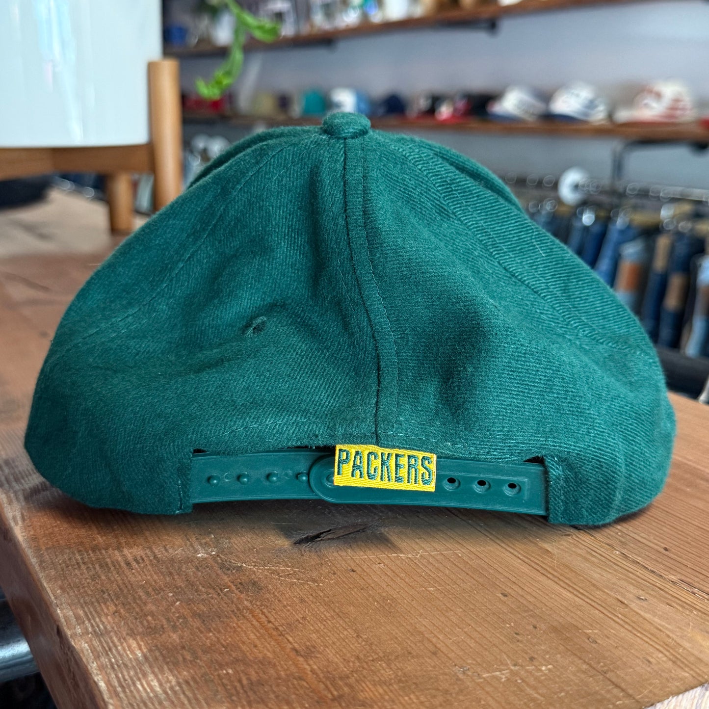 Vintage 90's Green Bay Packers Logo 7 NFL Green Snapback Hat