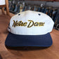 Vintage 90's Sports Specialties Notre Dame Script University Hat