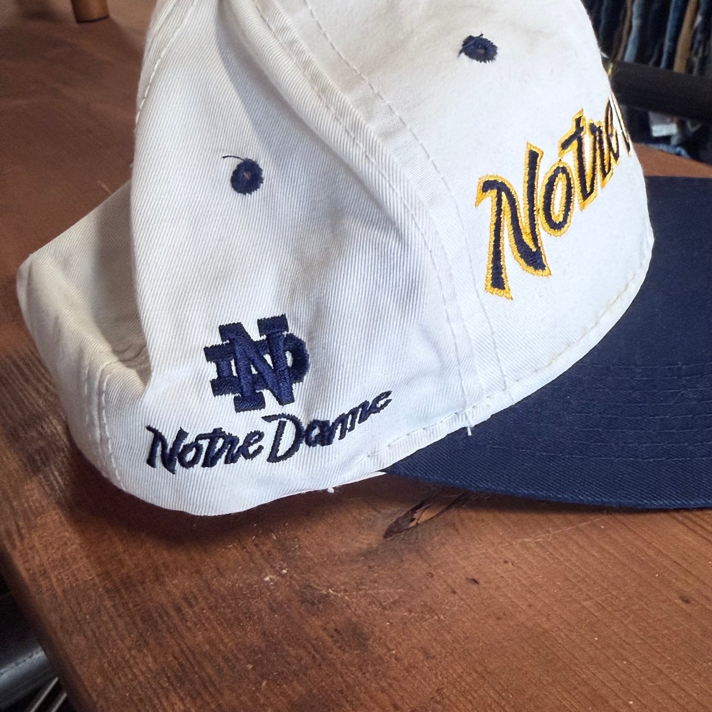 Vintage 90's Sports Specialties Notre Dame Script University Hat