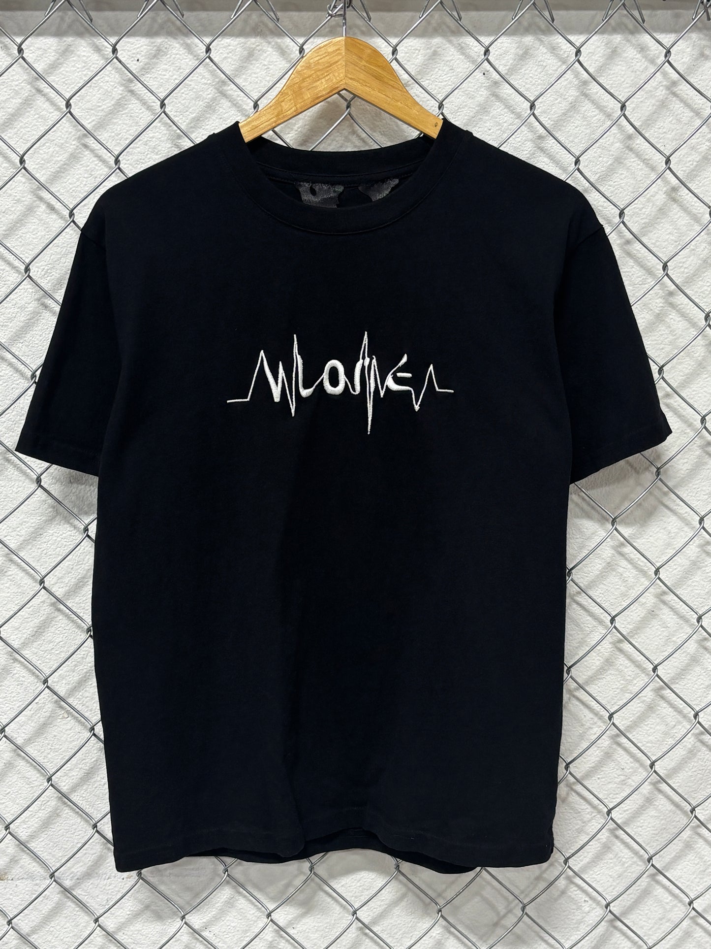 VLONE Heartbeat Graphic Tee Black Size Medium