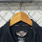 Y2K Harley Davidson Engine Long Sleeve Black Button Up Shirt Size XL