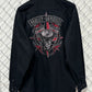 Y2K Harley Davidson Engine Long Sleeve Black Button Up Shirt Size XL