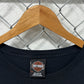 Vintage Harley Davidson Flame Sleeves Biker Long Sleeve Shirt Size XL