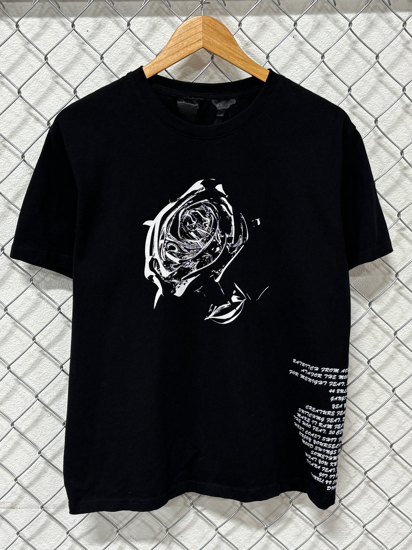 VLONE Pop Smoke Track List Tee Size Medium