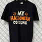 Vintage 80's My Halloween Costume Glow in the Dark Tee Size Large