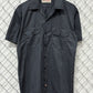 Dickies Grey Short Sleeve Button Up Workwear Shirt Size Medium