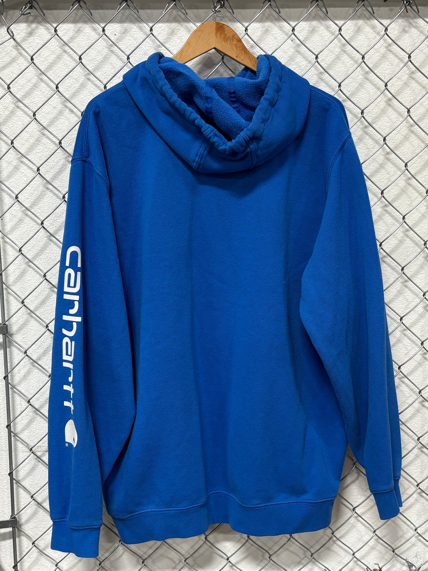 Carhartt Blue Loose Fit Classic Style Hoodie Size XL