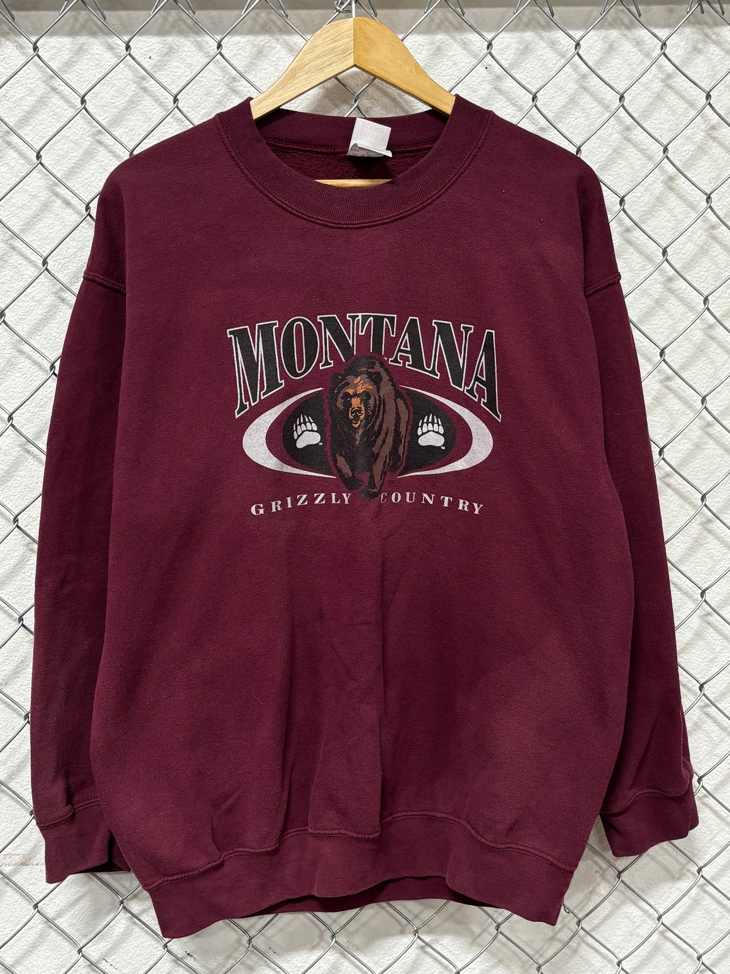 Y2K University of Montana Grizzlies Country Sweater Size Large