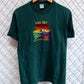 Vintage 90's Free Tibet Embroidered Protest Nature Graphic Tee Size Large