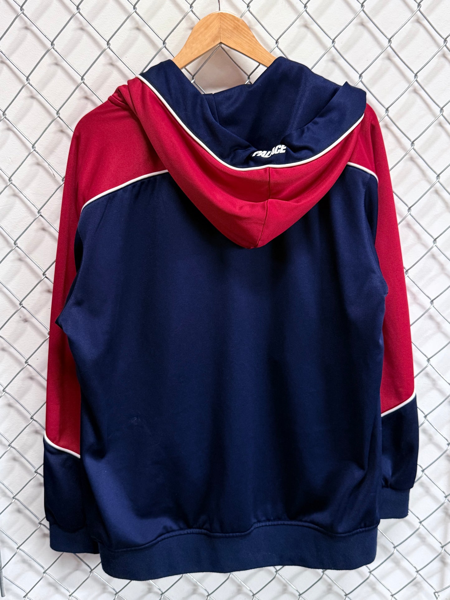 Palace Multicolor Blue Red Zip Up Hoodie Size Large