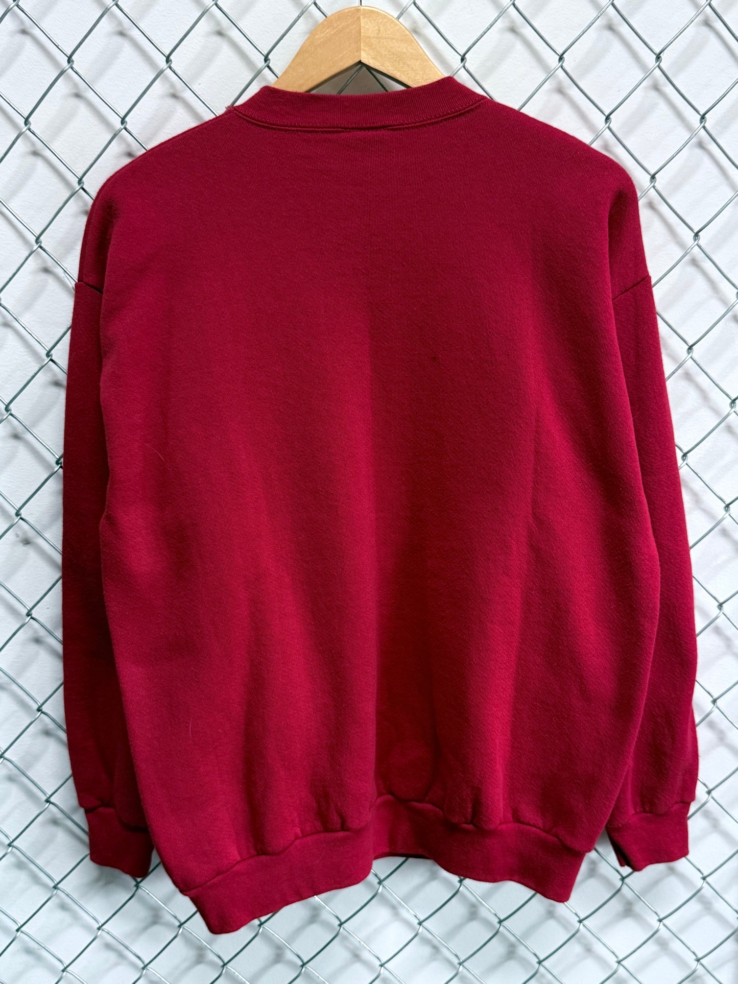 Vintage 90's Disney Mickey Mouse Red Cartoon Sweater Size Large