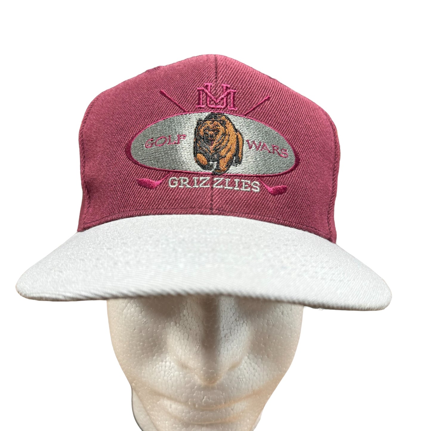 Vintage University of Montana Grizzlies Golf Snapback Hat