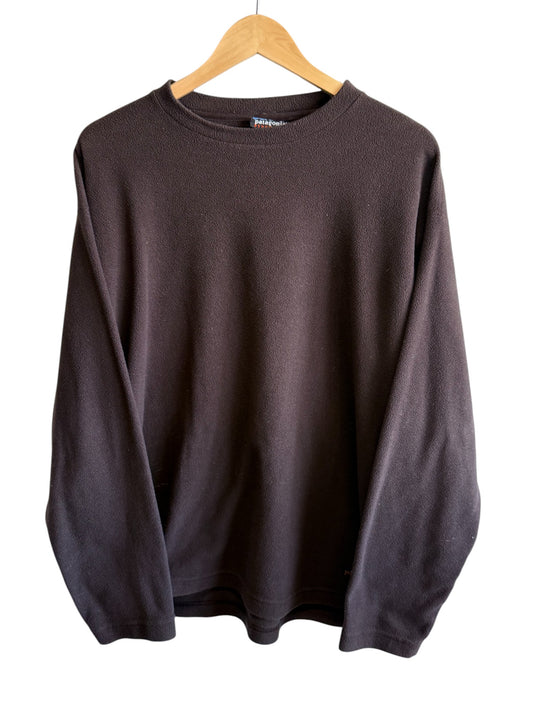 Vintage Patagonia Synchilla Made in USA Brown Fleece Sweater Size Large