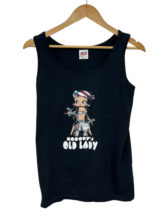 Vintage 1997 Harley Davidson Betty Boop Nobody's Lady Tank Shirt Size Medium