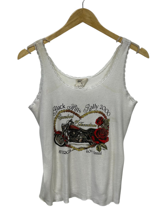 Vintage Harley Davidson Sturgis Black Hills Lace Tank Top Size XL