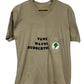 Vintage 80's Green Monster Guy Pocket Tee Size Medium