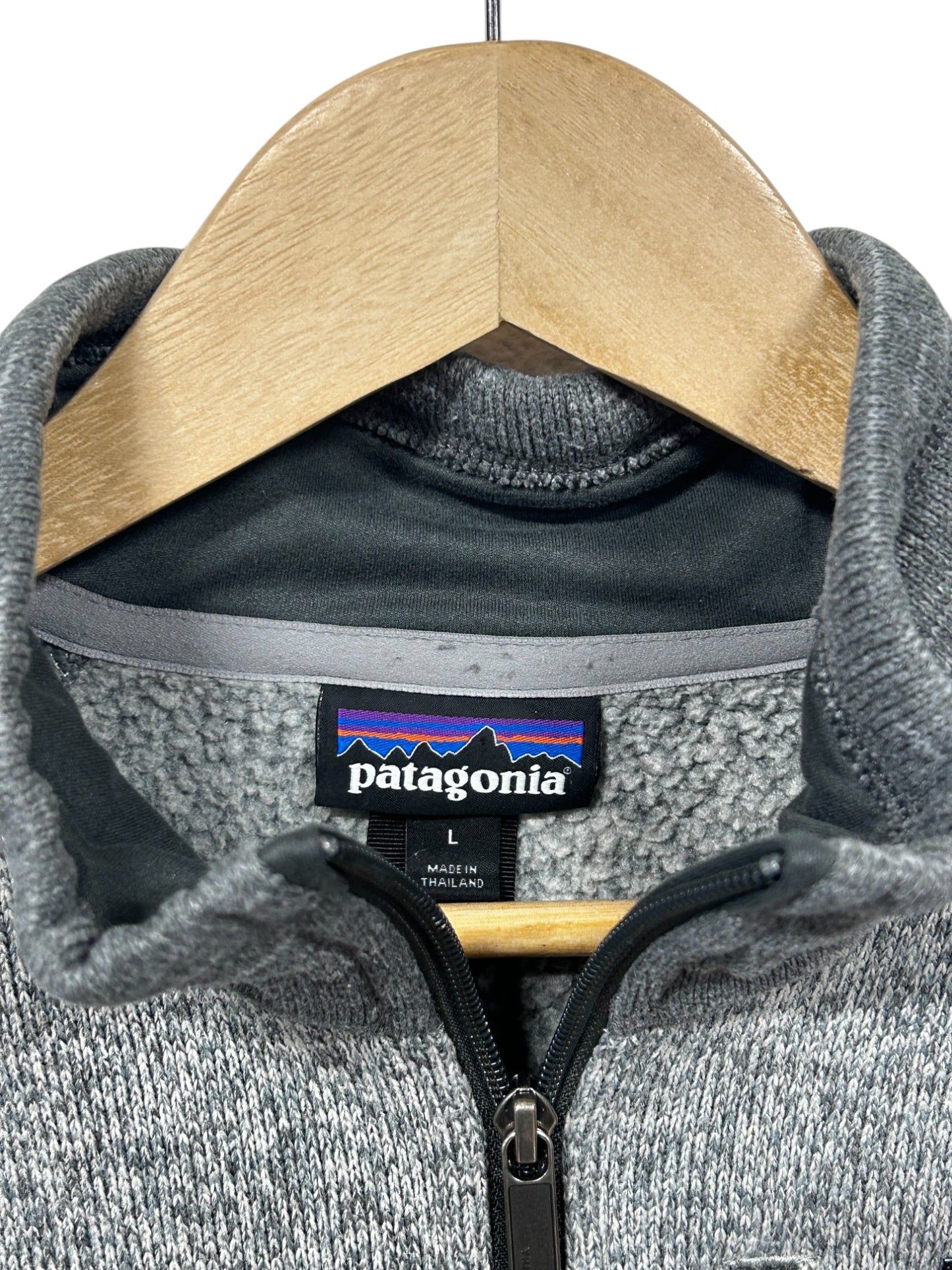 Patagonia Better Sweater Grey Half Zip Fleece Size Large