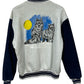 Vintage 90's Fruit of the Loom Wolf Pack Bomber Sweater Size Large