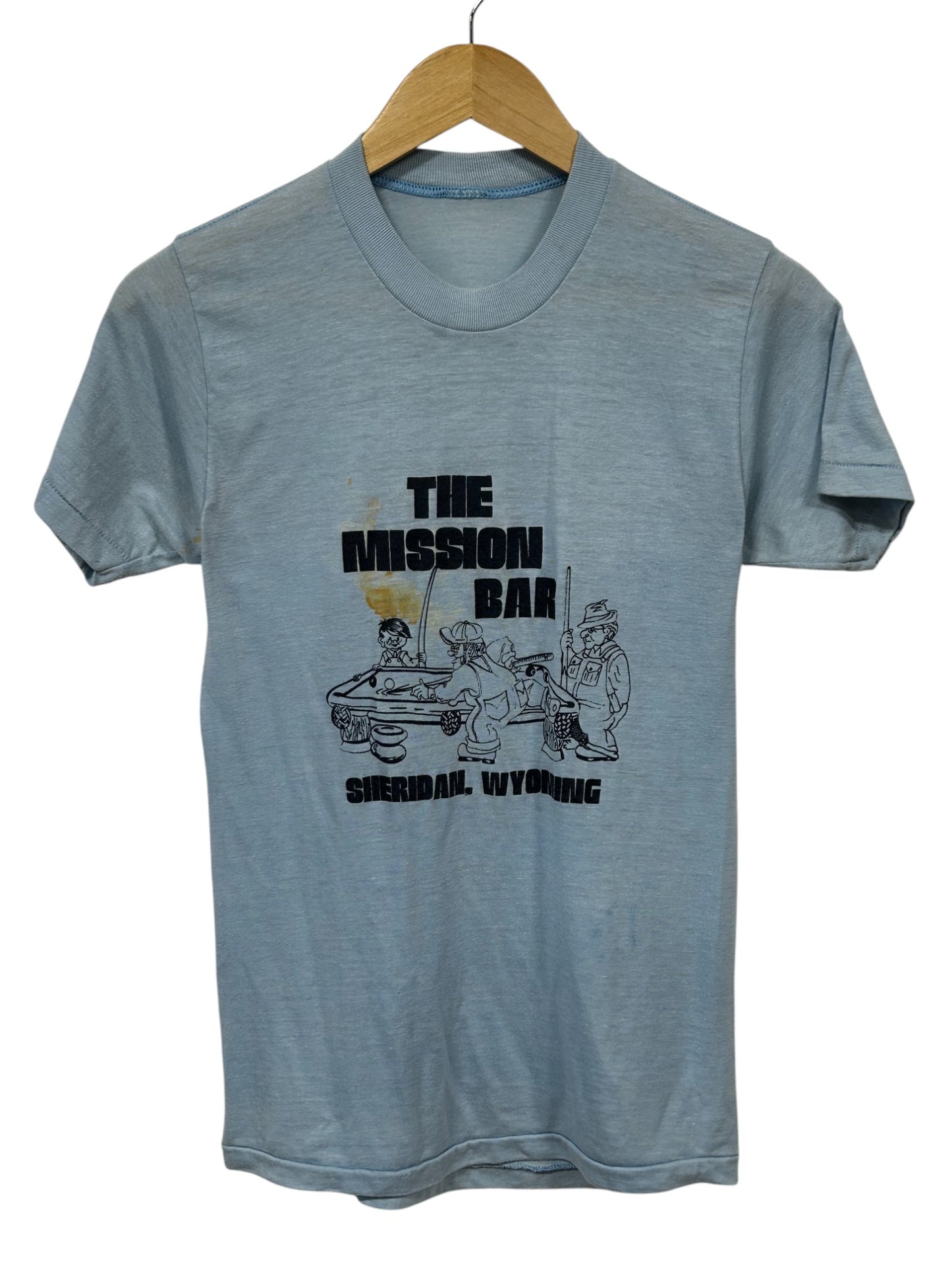 Vintage 80's The Mission Bar Sheridan Wyoming Graphic Tee Size Small
