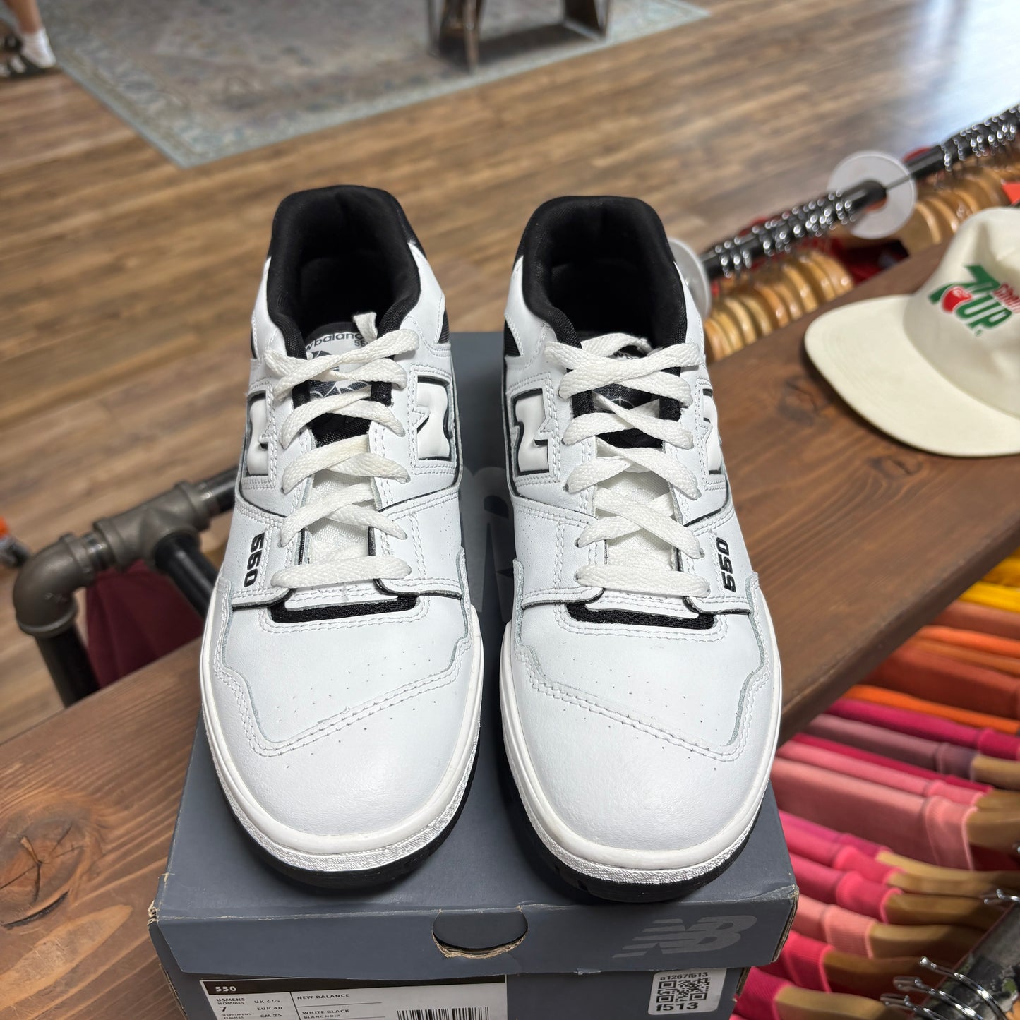 New Balance 550 'Black White' Size 7
