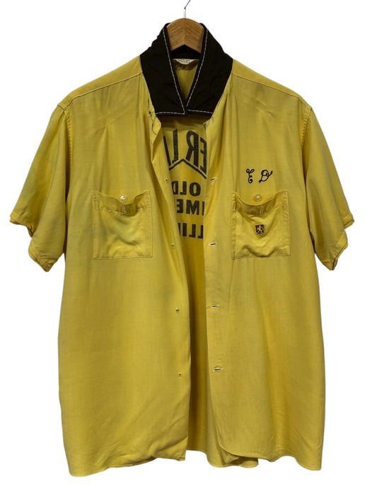Vintage 1989 Center Lanes Billings Montana Bowling Shirt Size Large