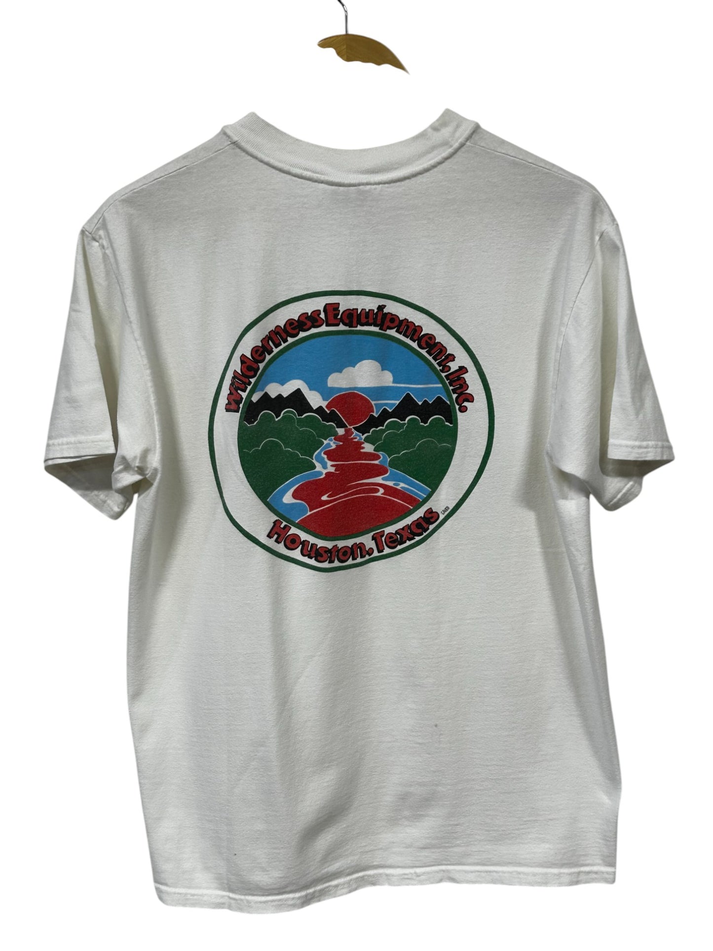 Vintage Wilderness Equipment Houston Texas Graphic Tee Size Medium