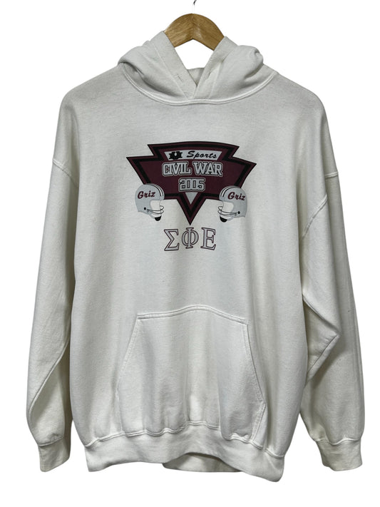 University of Montana Grizzlies Civil War Football Hoodie Size Large