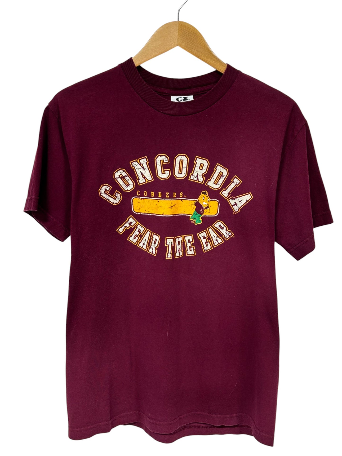 Concordia College Fear the Ear Mascot Graphic Tee Size Small
