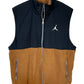 Jordan Brand Two Toned Zip Up Fleece Vest Size Medium NWT