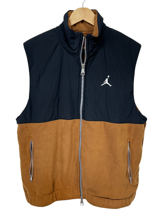 Jordan Brand Two Toned Zip Up Fleece Vest Size Medium NWT