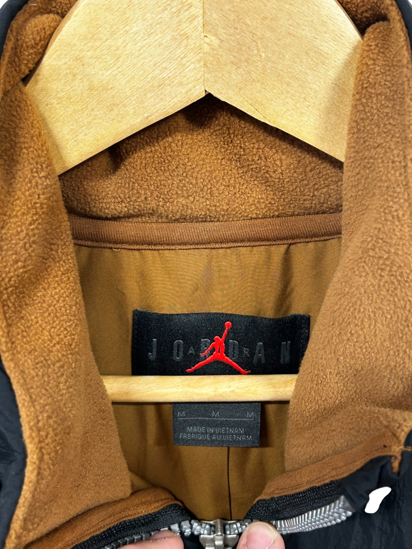 Jordan Brand Two Toned Zip Up Fleece Vest Size Medium NWT