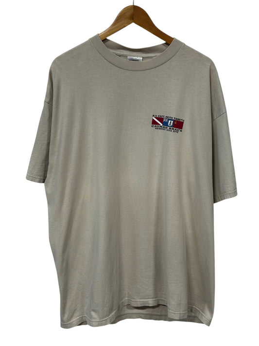 Vintage 90's Cayman Islands Scuba Diving Nature Graphic Tee Size XXL