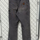 Carhartt Faded Distressed Grey Carpenter Pants Size 32x31