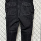 Y2K Black Denim Cutoff Cargo Shorts Size 38